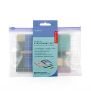 Block colour stationery set